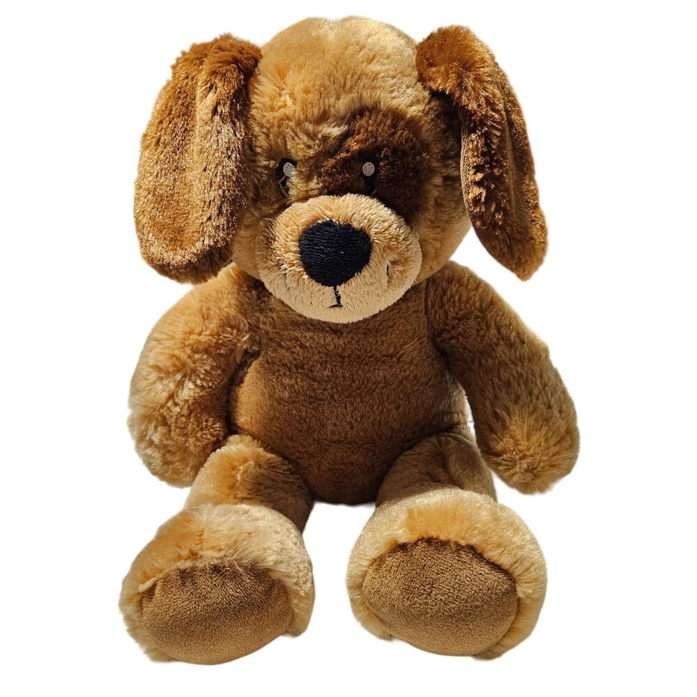 Build a Bear Puppy Dog 14 inch Plush Brown Spot Soft Eyes Stuffed Animal Toy